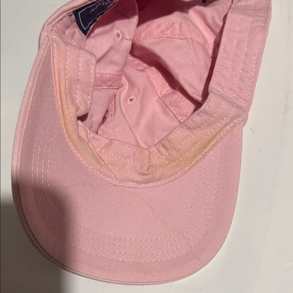 Pink Baseball Cap with Whale Logo - Picture 2 of 4